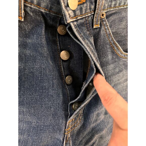 Reformation Cynthia High Relaxed Straight Leg Jeans Size 0 - Picture 9 of 11